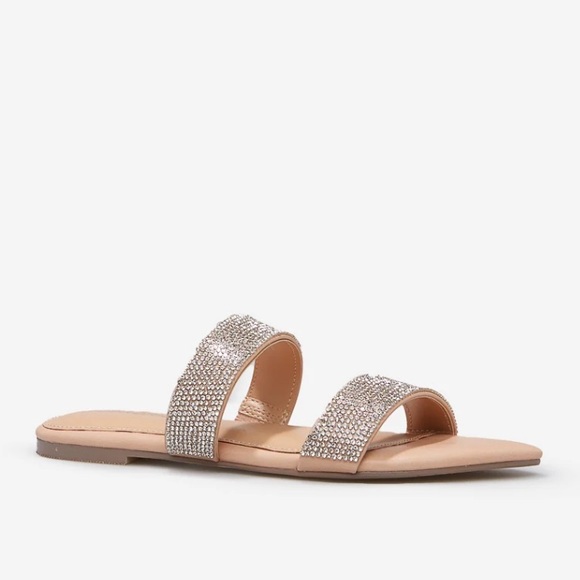 Adelpha Two Strap Sandal from Shoe Dazzle. NWOT NWOB rhinestone sandal sz 7.5 - Picture 3 of 8